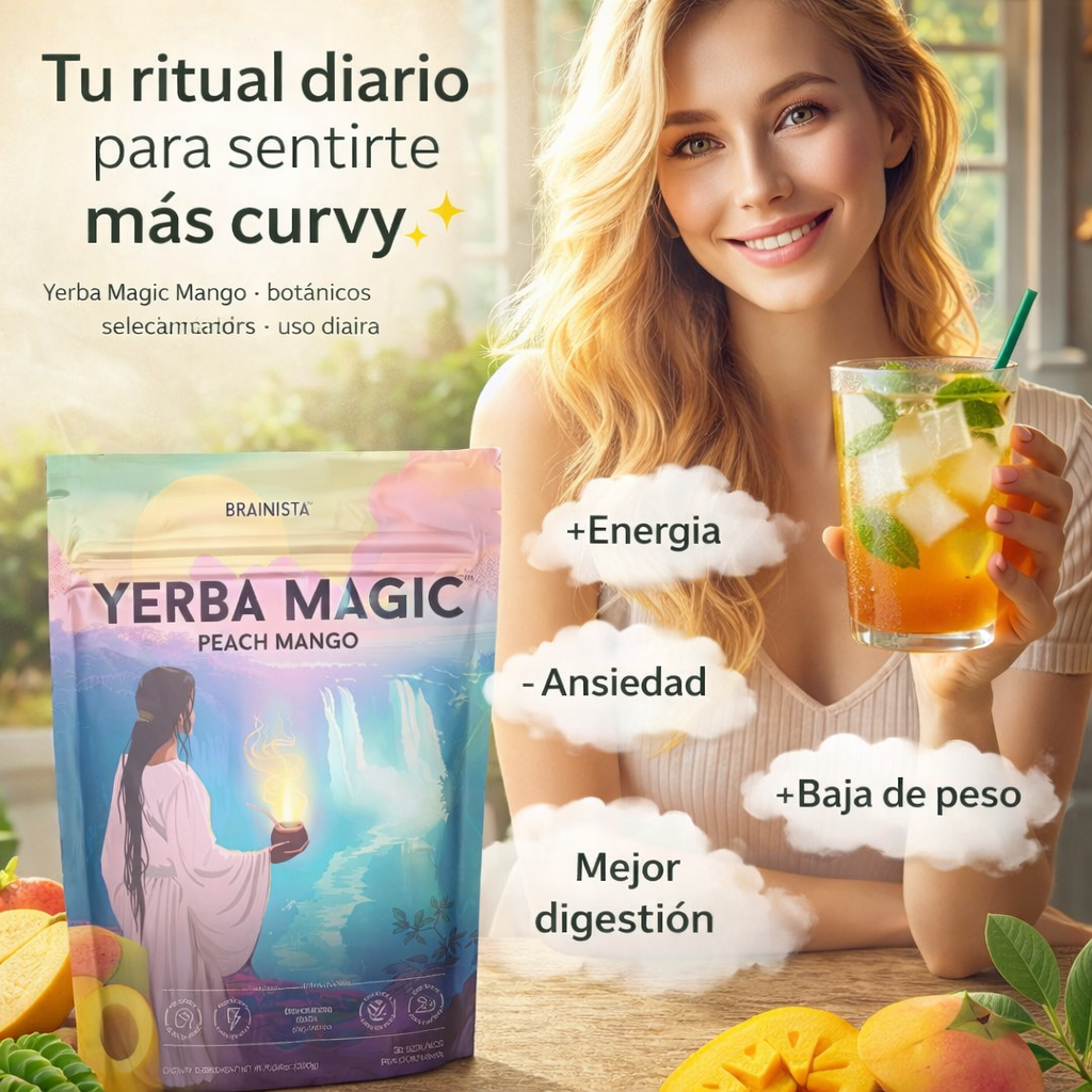 Magic Yerba Mango I El ritual diario para sentirte liviana, curvy y en equilibrio 🍑