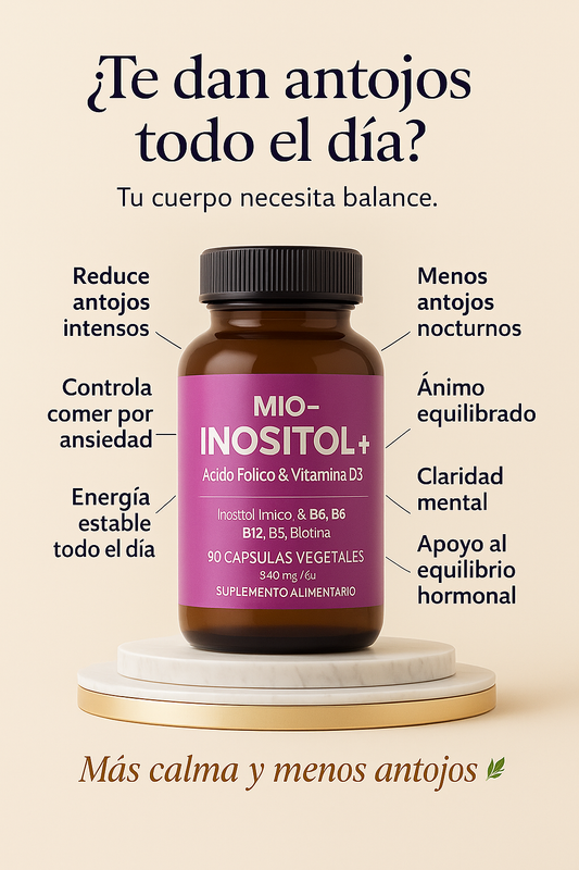 Inositol Feminine Balance™ – Para antojos intensos, ansiedad y bajones de energía